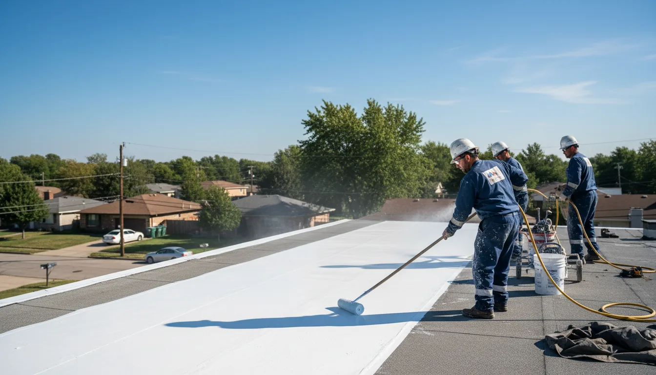 Commercial roof coating in Walford, IA near me